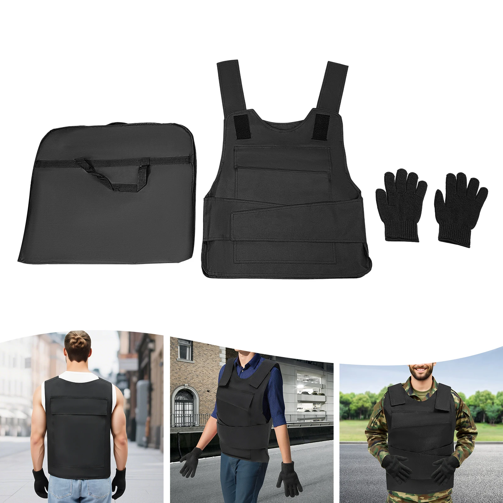 Adjustable Tactical Training Vest with Impact Protection