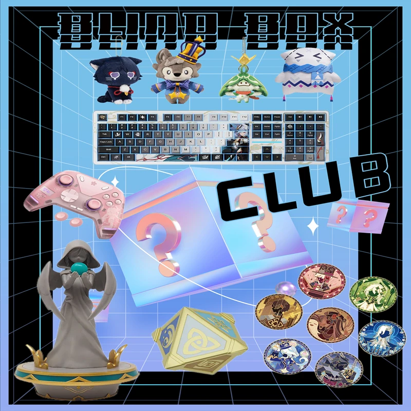 

miHoYo Cosplay Game Official Honkai Star Rail&Honkai Impact 3RD&GENSHIN IMPACT&Tears of Themis badge Accessories Anime Lucky Box