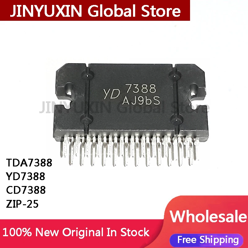 5Pcs TDA7388 YD7388 CD7388 7388 ZIP-25 Audio Power Amplifier IC Chip IC In Stock Wholesale