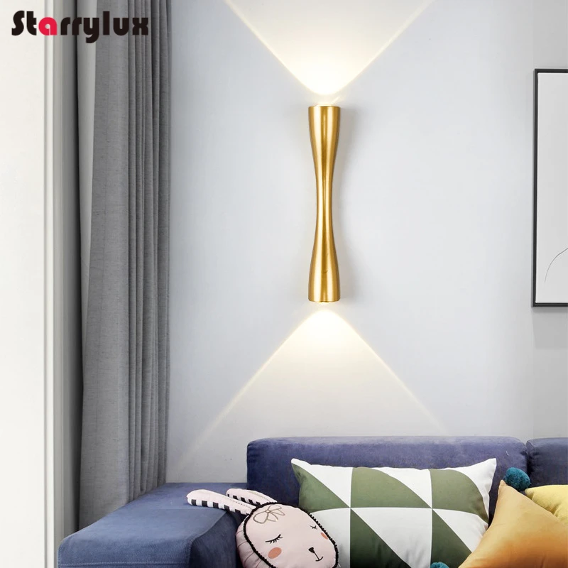 

Modern LED Wall Lamp, Long Trumpet Design for Hotel Corridor Staircase Bedroom Indoor Outdoor