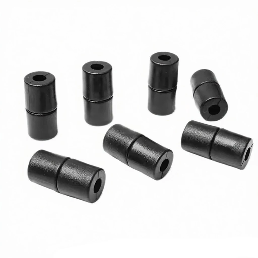 Breakaway Clasp Bead Barrel Connector Paracord Closure Plastic Buckle DIY Necklace Bracelet Jewelry Making Black Cylinder 10pcs
