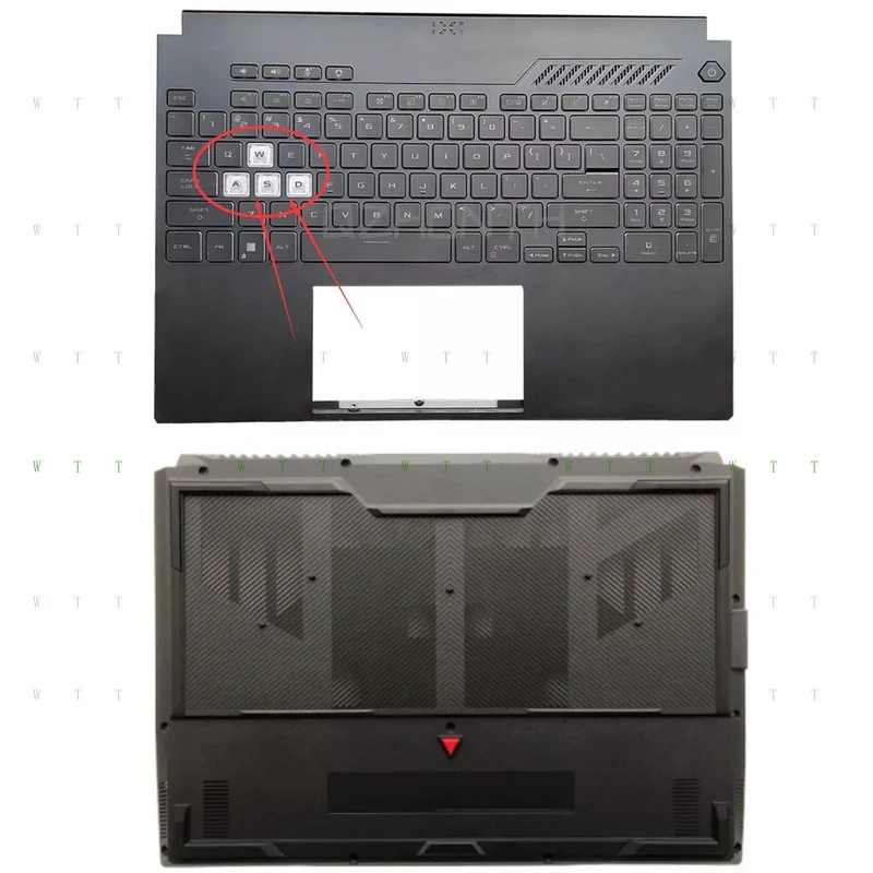 

Для нового ASUS TUF 3/4 F15 FX507 FA507 упор для рук с клавиатурой + нижний корпус 15,6 дюйма 2022