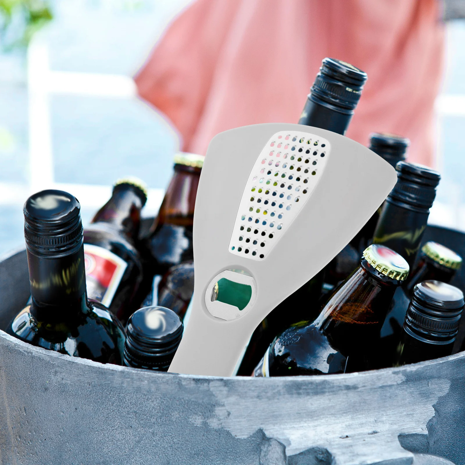 

Stainless Steel Can Opener Multi-Functional Fruit Jar Bottle Opener ABS Handle Compact Lightweight Kitchen Tool