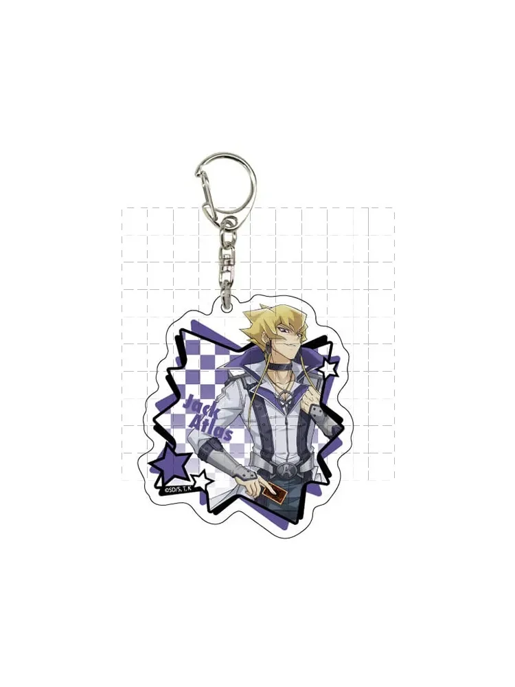 Game Yu-Gi-Oh! 5D\'s Acrylic Stand Figure Doll Anime YuGiOh Fudo Yusei JACK ATLAS Akiza Izinski Keychain Keyring Pendant Gift