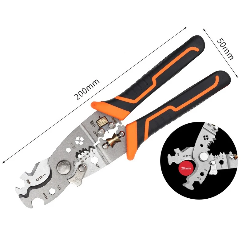 Alicates de electricista multifuncionales 28 en 1 para dividir y pelar cables especializados para electricistas