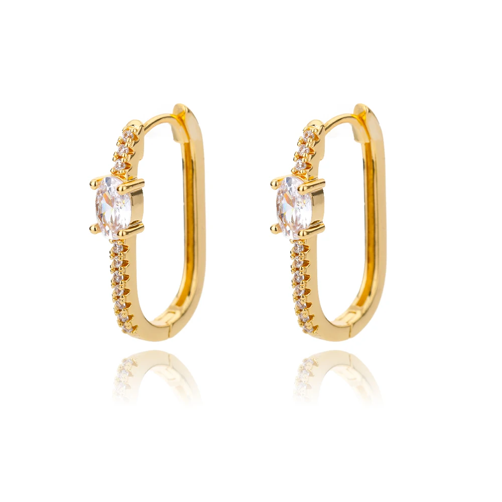 Women's Vintage Punk Round Baroque Pearl Circle Earrings