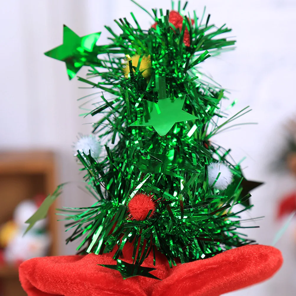 

Red Christmas Tree Headband Xmas Headdress Creative Gift for Adults Lively Atmosphere Party Favors Christmas Headband