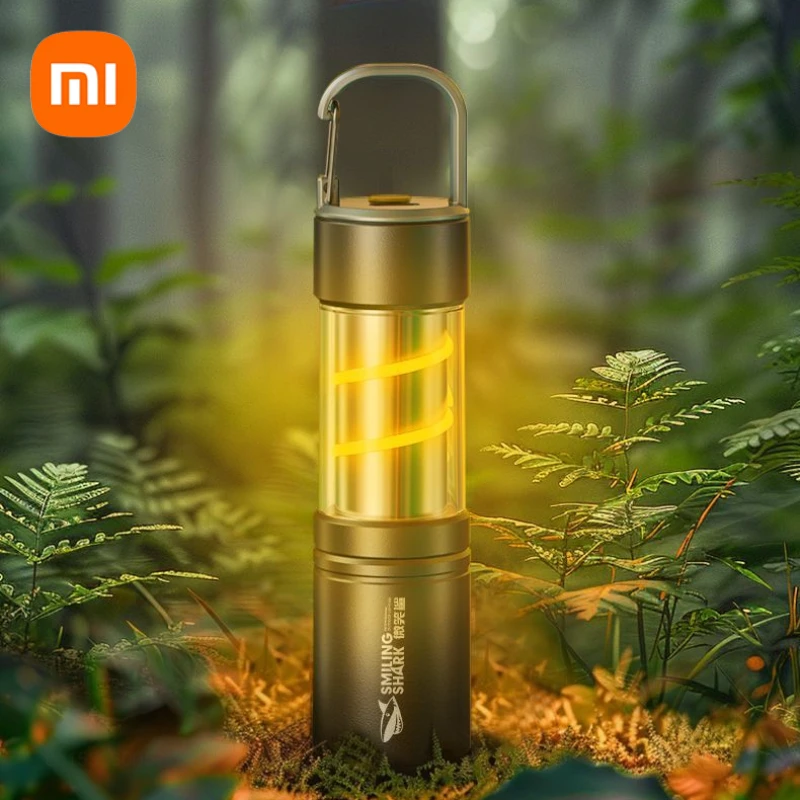 Xiaomi SMILING SHARK Strong Flashlight Super Bright Household Rechargeable Lighting Outdoor Camping Light Tent Hanging Lights