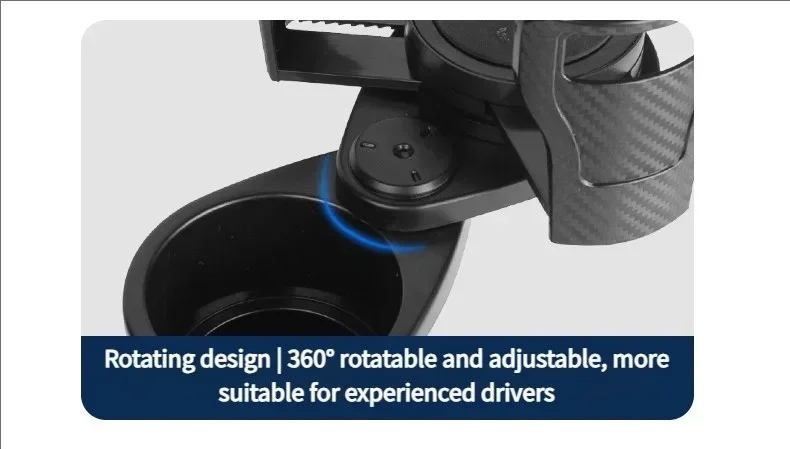 Multifunktionaler Drehbarer Auto-Getränkehalter Verstellbare Flaschenhalterung Auto-Getränkeorganizer Aufbewahrungshalterung Wasserbecher – Detail 9