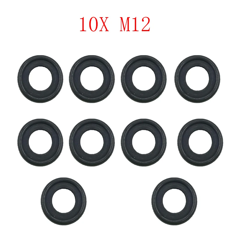 10x Auto Engine Oil Pan Screw Washer Rubber Washer Gasket For Ford Mazda Citroen Fiat Peugeot Volvo Jaguar Landroveroil Vauxhal