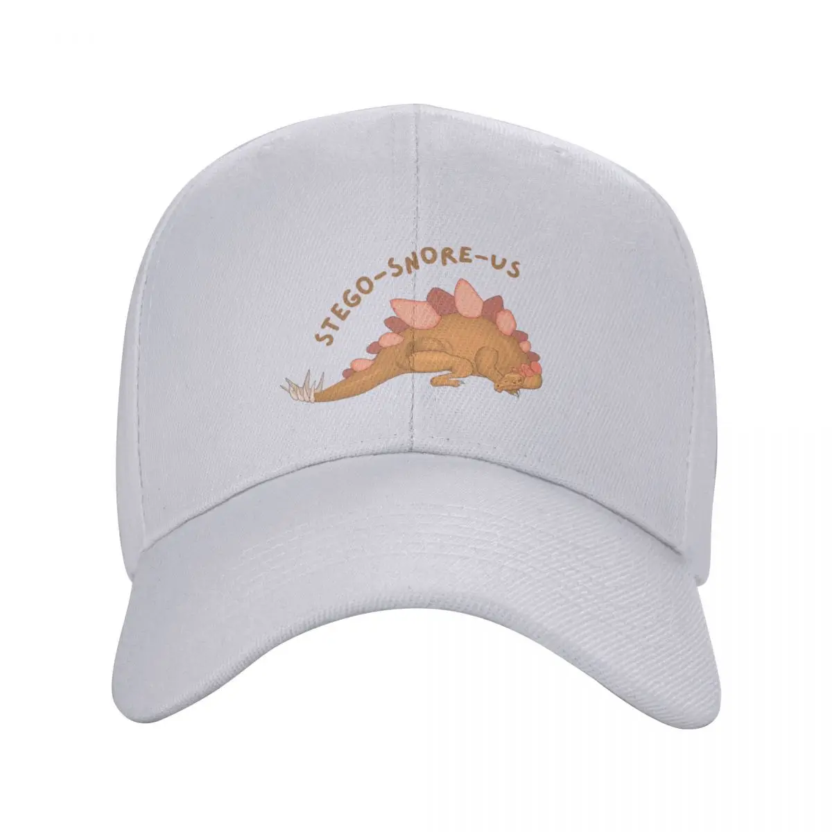 Snoring Dinosaur Stego-Snore-us Sleeping Stegosaurus Baseball Cap Beach Bag Sun Cap Elegant Women's Hats Men's