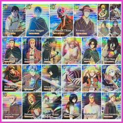 Anime Attack on Titan Rare UR Game Collectible Card Ackerman Eren Erwin Smith Levi Hanji Zoe Jean Toys for boys Birthday Present