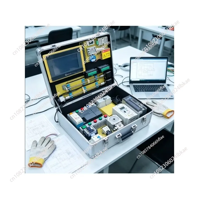 200SmartPLC full set of learning chassis including PLC video tutorial including teaching for Siemens 7 inch with network port