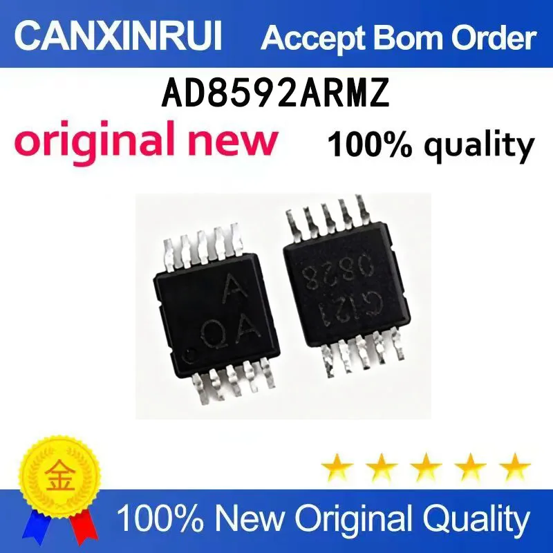 

(5-100 PCS) Brand new AD8592ARMZ AD8592ARM silk screen AQA MSOP10 amplifier in stock chip IC