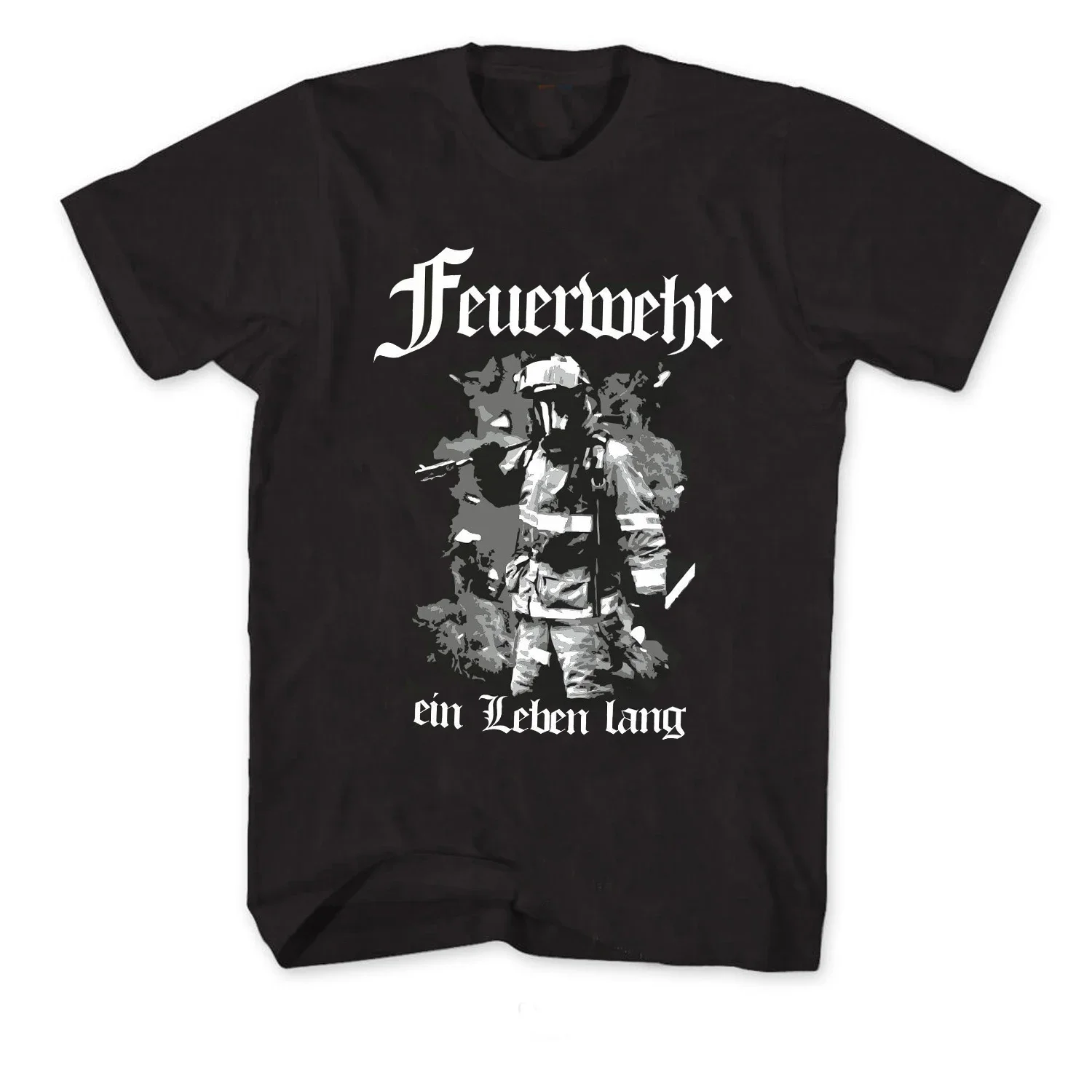 

Fire A Lifetime FFW voluntary Fireman Gift Fire T Shirt New 100% Cotton Short Sleeve O-Neck T-shirt Casual Mens Top