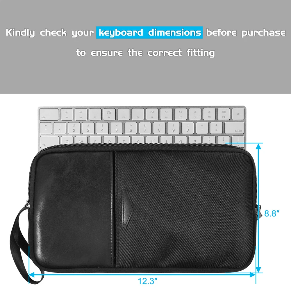 Keyboard Storage Bag Carrying Case Zipper Dustproof Protective Accessories Portable Neoprene Sleeve Waterproof