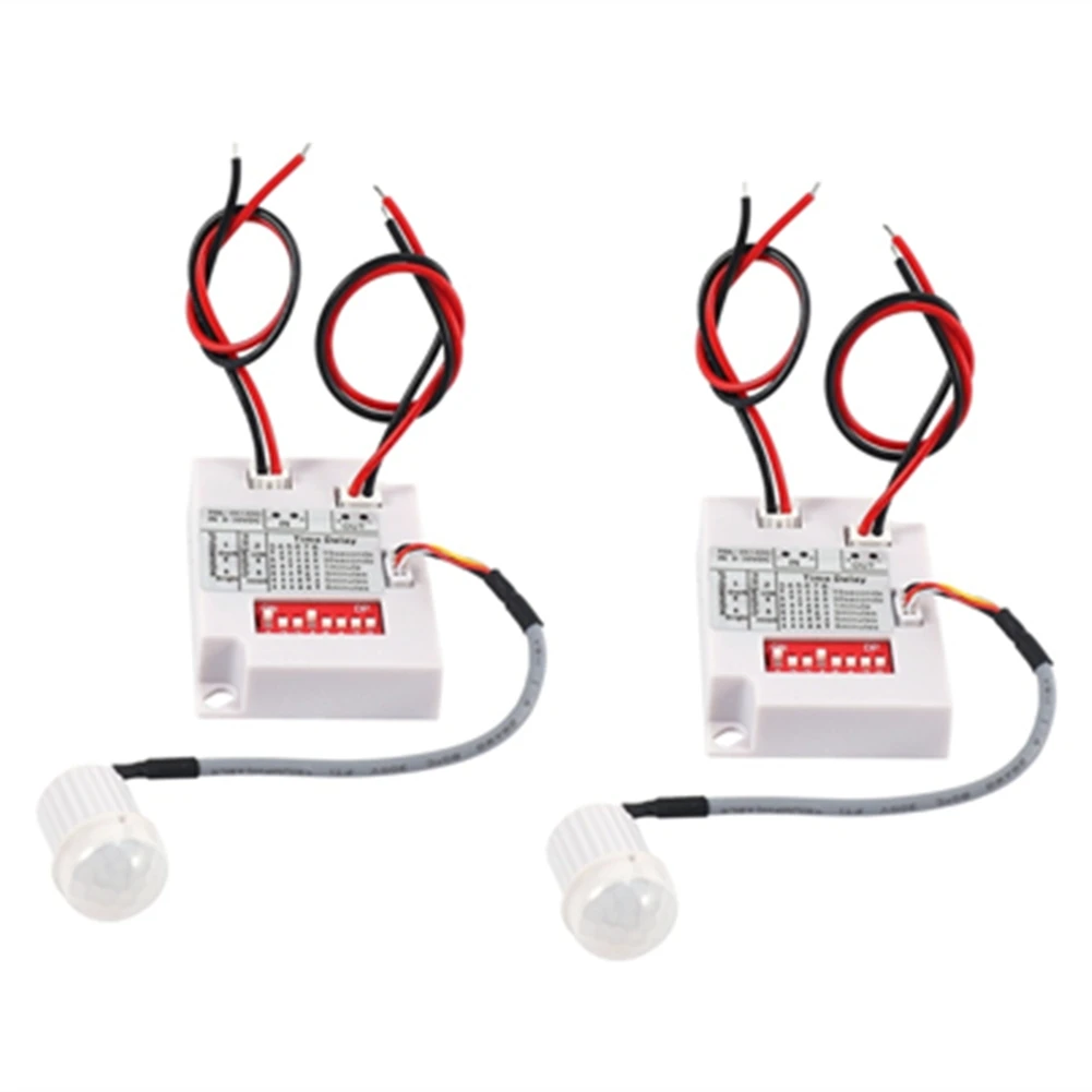 AA08-PIR Interruttore del sensore di movimento 12V 24V IR A infrarossi Induzione umana Ritardo Interruttore del relè Corridoio HA CONDOTTO LA Luce timer