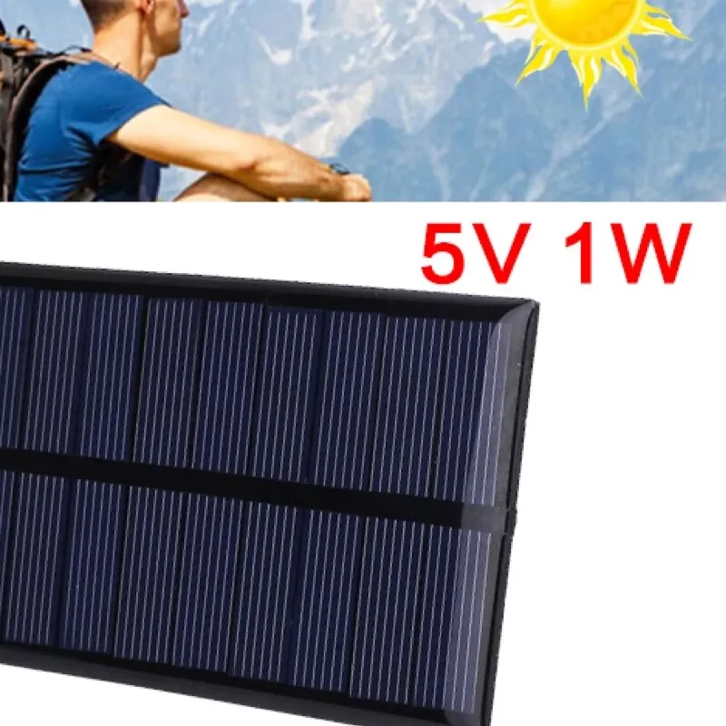 Hot Outdoors Portable 0.125W/1W 5V Mini Solar Panel Charger Polycrystalline DIY Battery Cells Charger Module for Phones