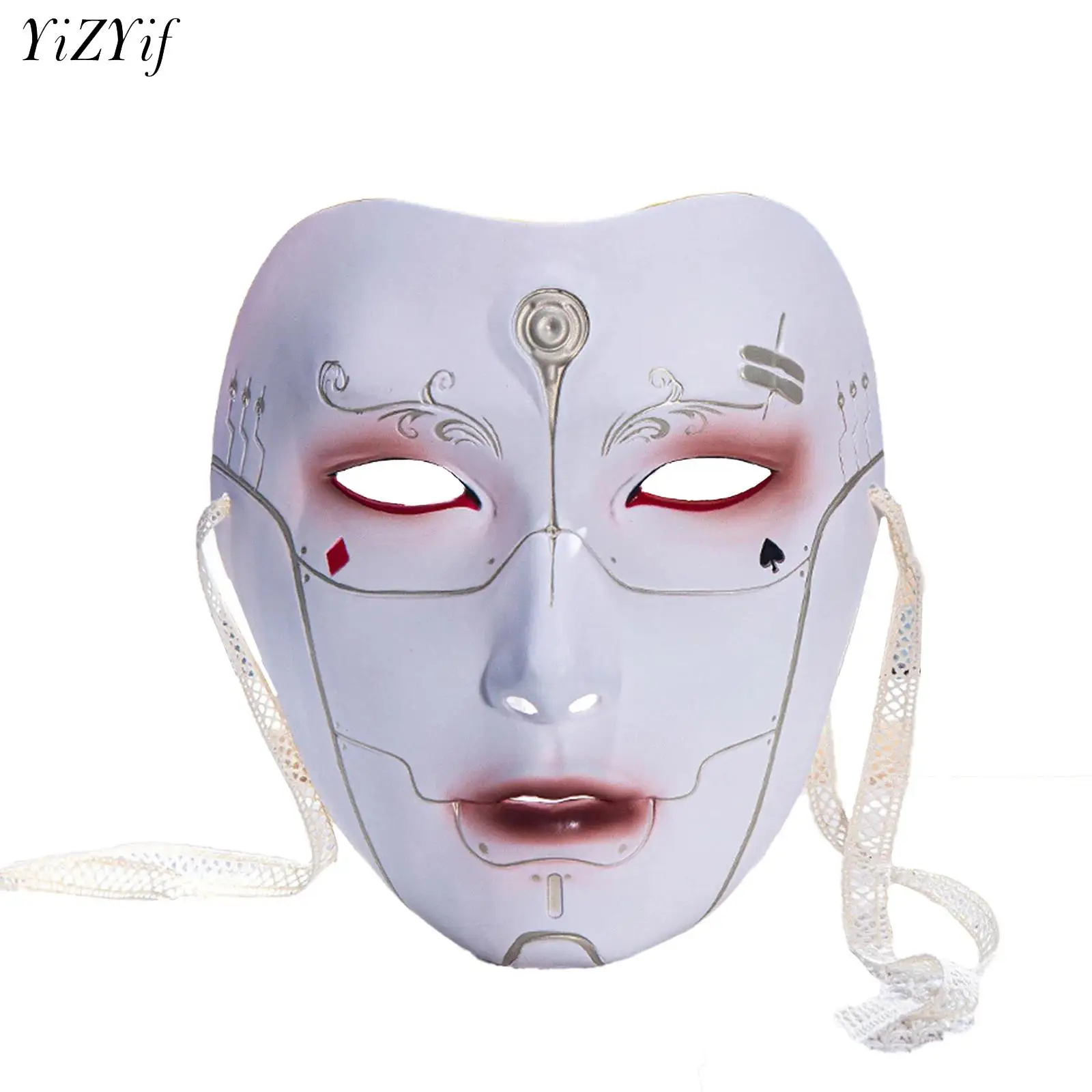 

Anime Cosplay Masks Men Women Fashionable Cool Chinese Style Mask Costume Accessory Prop for Halloween Masquerade Party Mask