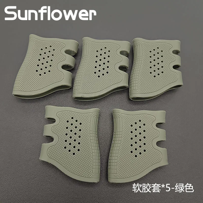 Airsoft Rubber Grip Cover Tactical Pistol Handle Glove Fit Glock G17 G18 G19 Weapon Gun Handle Anti Slip Protect  Accessories