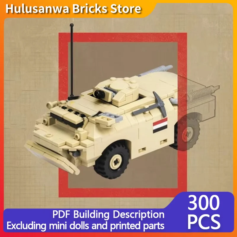 

BRDM-2 Military Armored Car Model MOC Building Bricks War Equipment Modular Technology Gifts Holiday Assemble Children Toys Suit