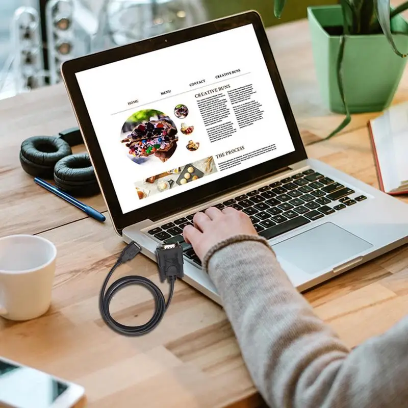 Adaptador de cabo USB rs232 para db 9 pinos, conversor, suporta o sistema win10, vários dispositivos seriais, 80cm