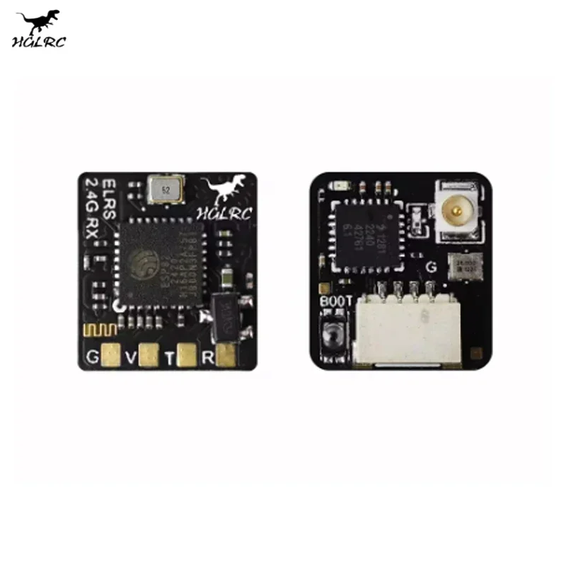 HGLRC ELRS 2.4G Ricevitore 500MHZ Tasso di aggiornamento ELRS 3.0 per aereo RC FPV Droni a lungo raggio Parti fai da te