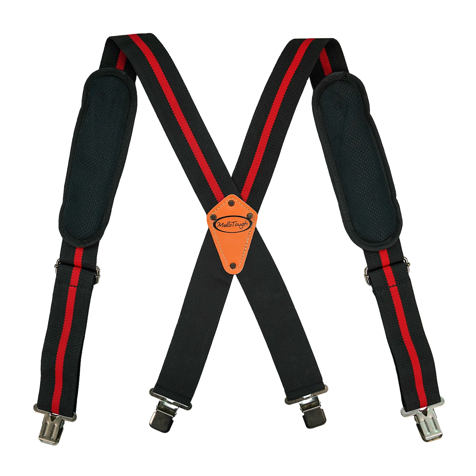 Tool Belt Suspenders Tool Harness for Heavy Duty Work ，Movable shoulder Pads, Quick Clip Suit For Tool Belt