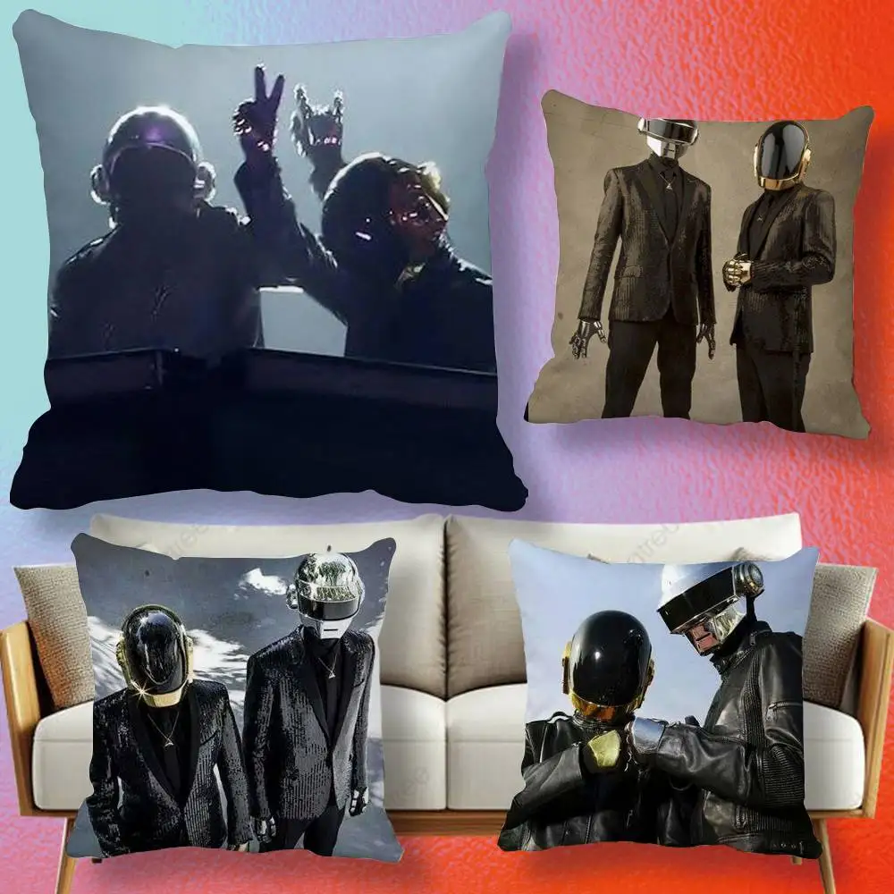 Daft Punk Electronic  Pillow cover gift High definition digital printing,Surprise vivid pattern Household.