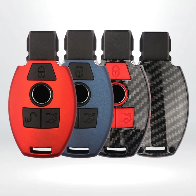 

ABS Carbon Fiber Car Key Case Cover Shell For Mercedes Benz A C E S Class W204 W205 W212 W213 W176 GLC CLA AMG W177 Accessories