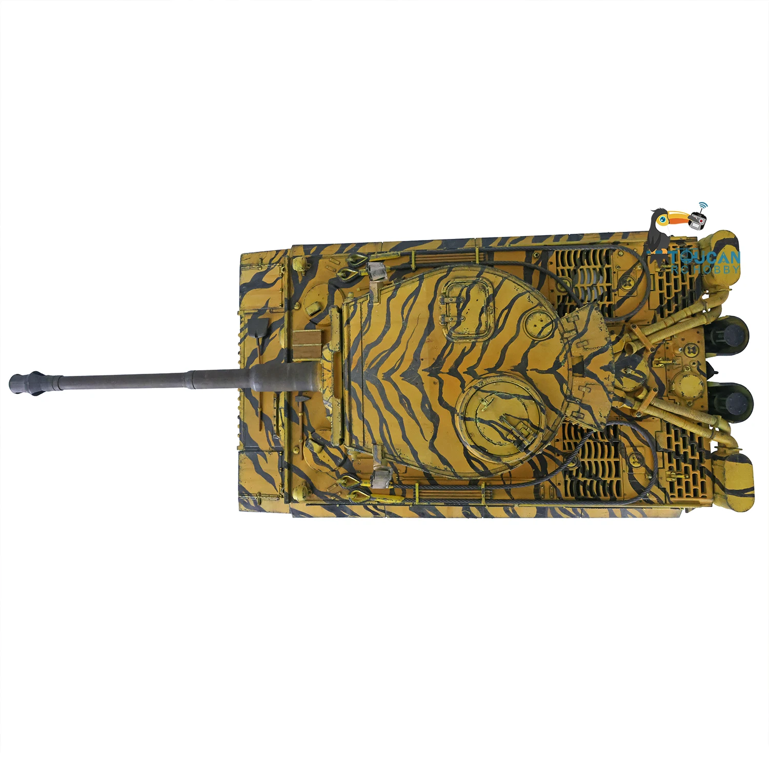 Henglong TK7.0 Tiger I RTR RC Tank 1:16 3818 FPV Câmera Pintada à Mão Cor Controle Remoto Panzer Brinquedos Modelo Presente TH20582-SMT9