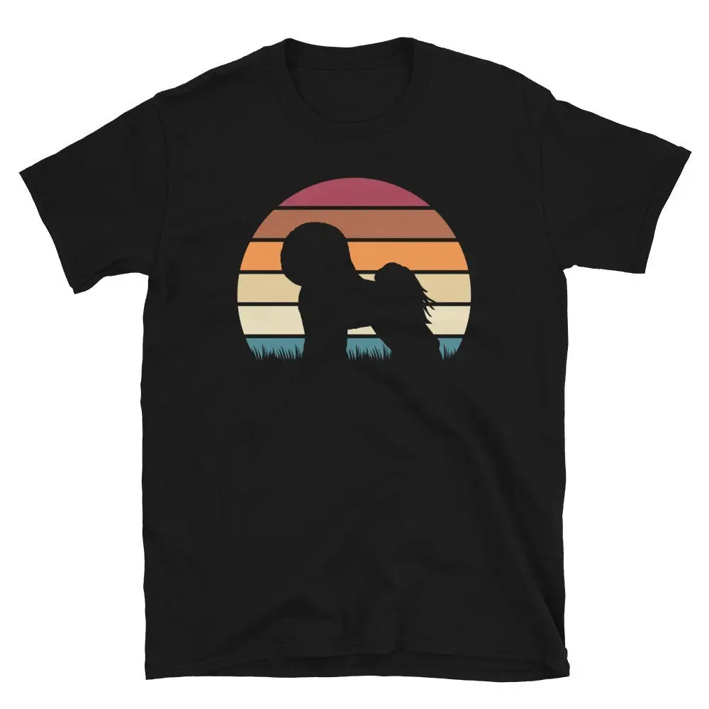 

Retro Vintage Sunset Dog Pet Lover Bichon Frise T Shirt