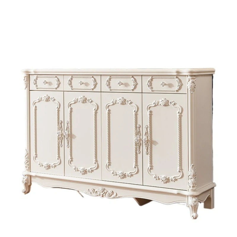 

Новый европейский шкаф для обуви, белая французская гостиная, окрашенная прихожая, шкафчик у лифта, домашний балкон