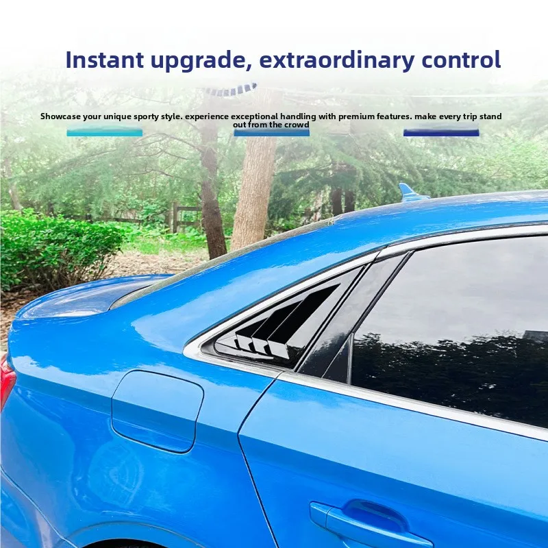 

For Audi A3 S3 8V Sedan Version 2014-2020 Car Rear Window Shutter Cover Trim Window Louver Side Vent Trim Auto Accessories