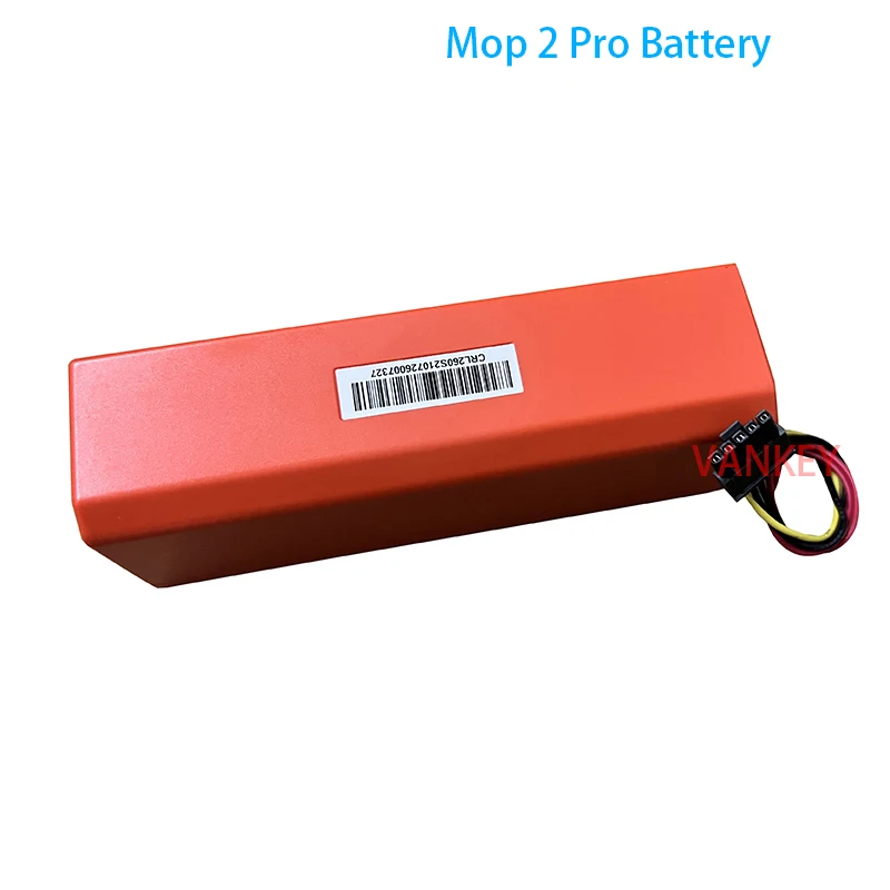 New Li-ion Battery Replacement for Xiaomi Mijia Mop 2 Pro Robot Vacuum Cleaner Spare Parts Charging Battery Accessories