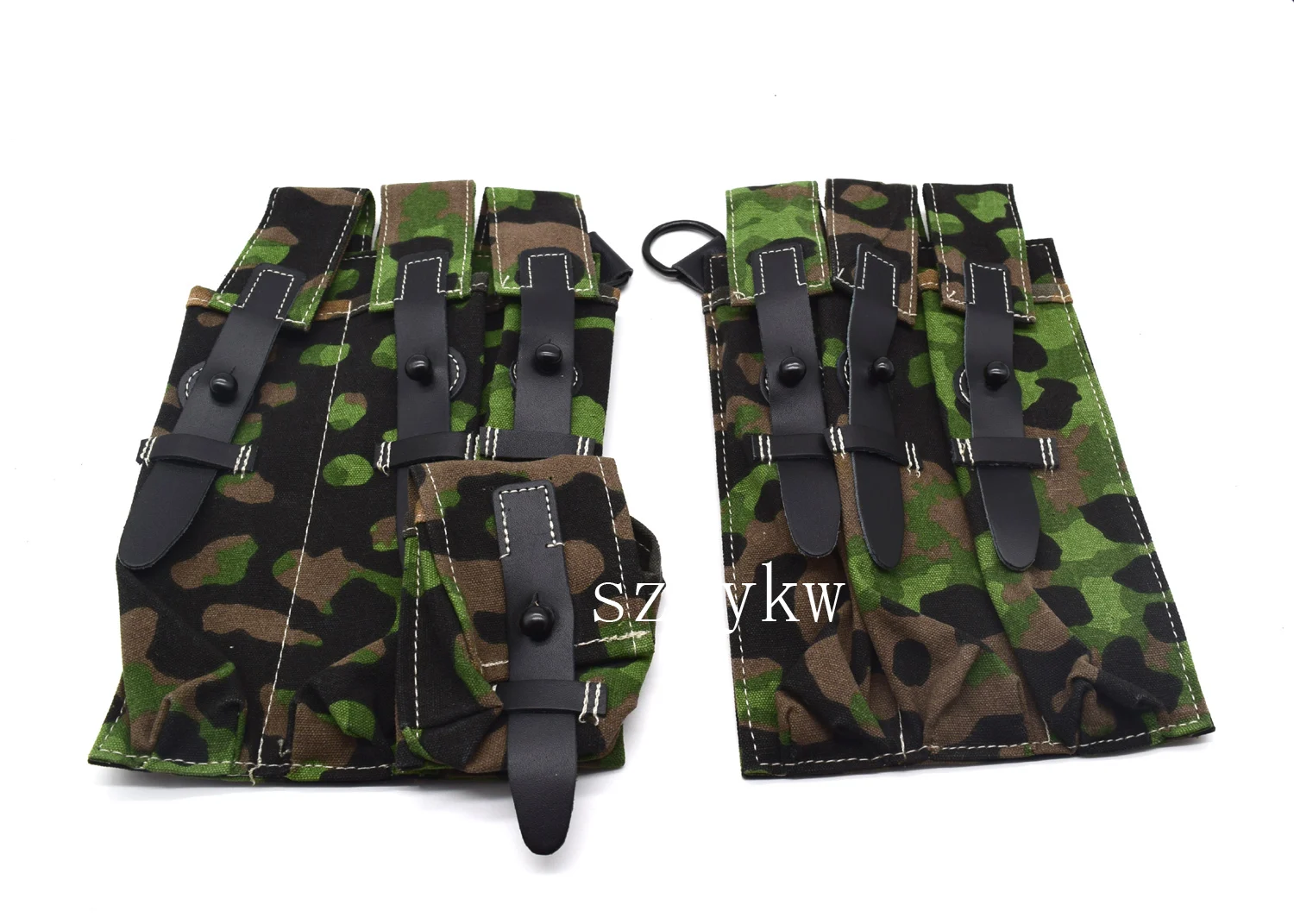 Reenactment German MP38 MP40 Ammo Ammunition Magazine Pouch Plane Tree Camo Color 　