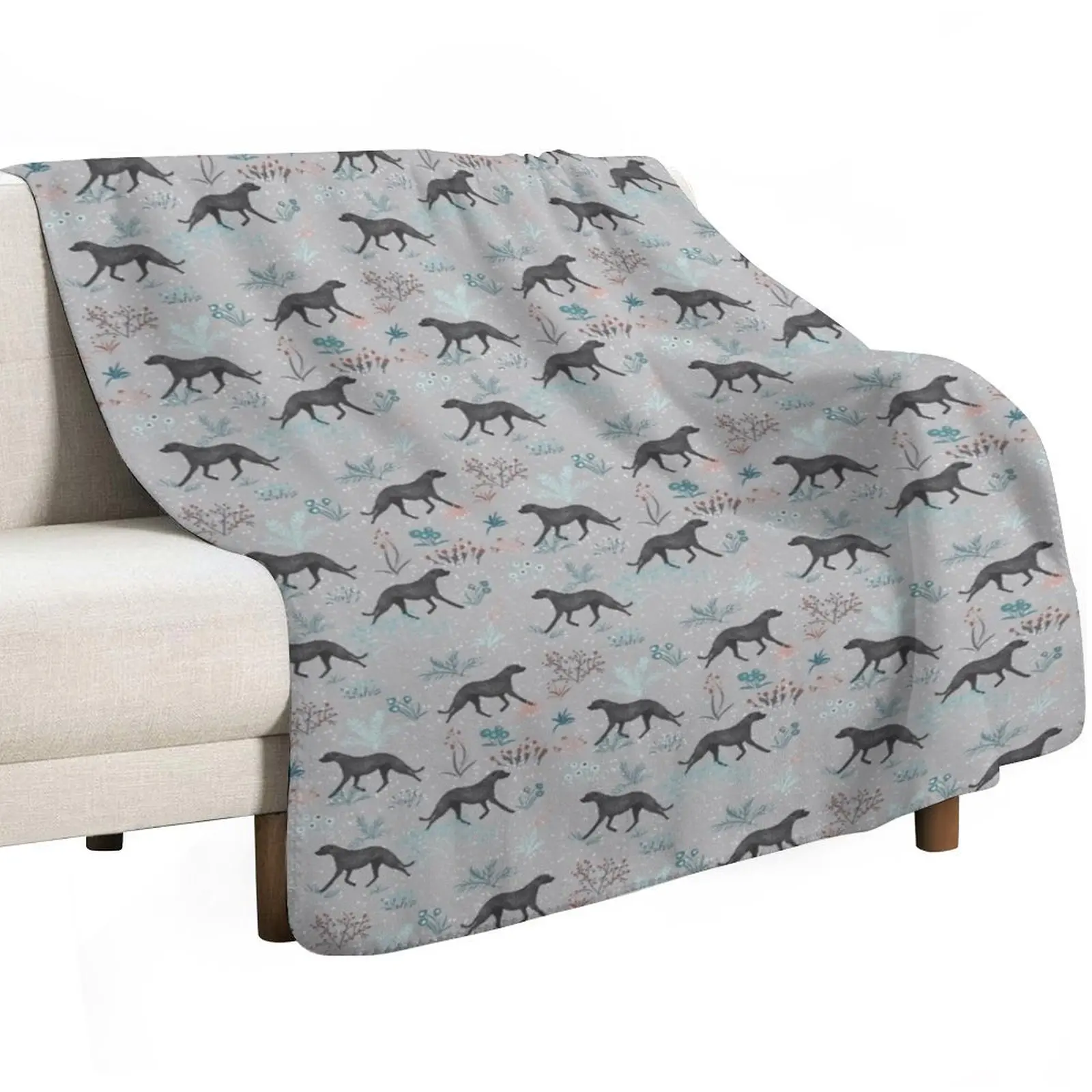 Irish Wolfhound Throw Blanket Soft Warm Blanket Gift for Men Women Adults