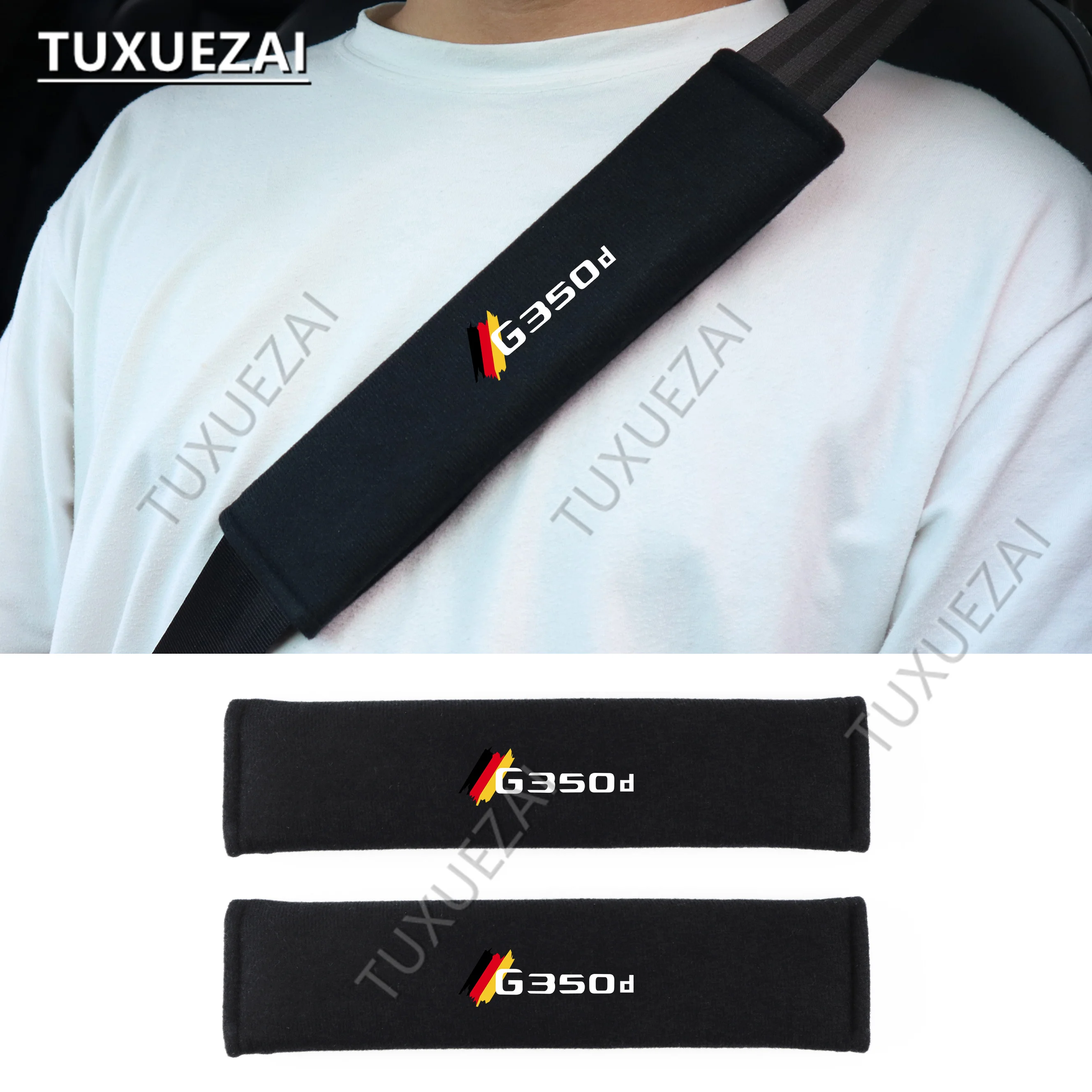 For Mercedes Benz G350d Car Seat Belt Cover Safety Belt Shoulder Protection Ornamen 2PCS Car Seat Belt Cover Pad Auto Accessorie