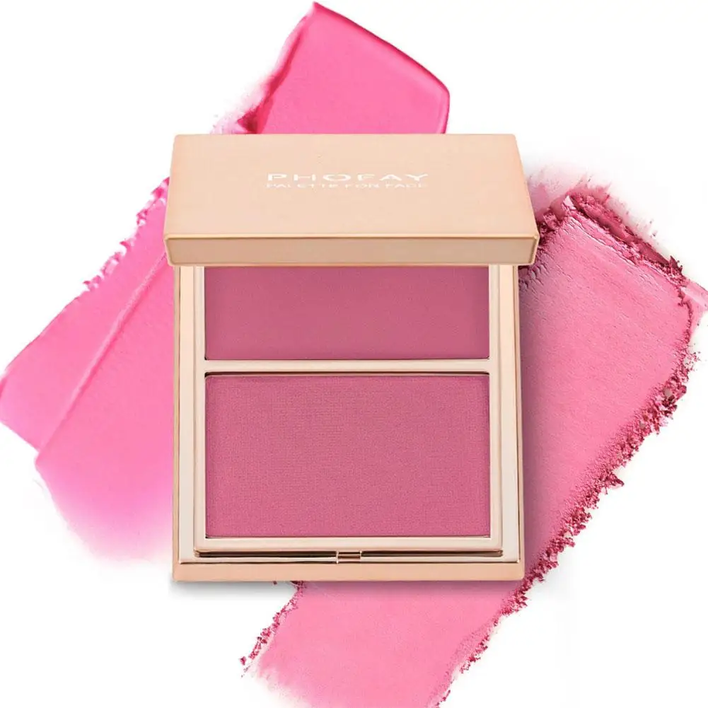 Double-ended Contouring Pen Face Brightening Corrector Nose Shadow Sculpting Natural Highlighter Shading Stick Powder Blusher