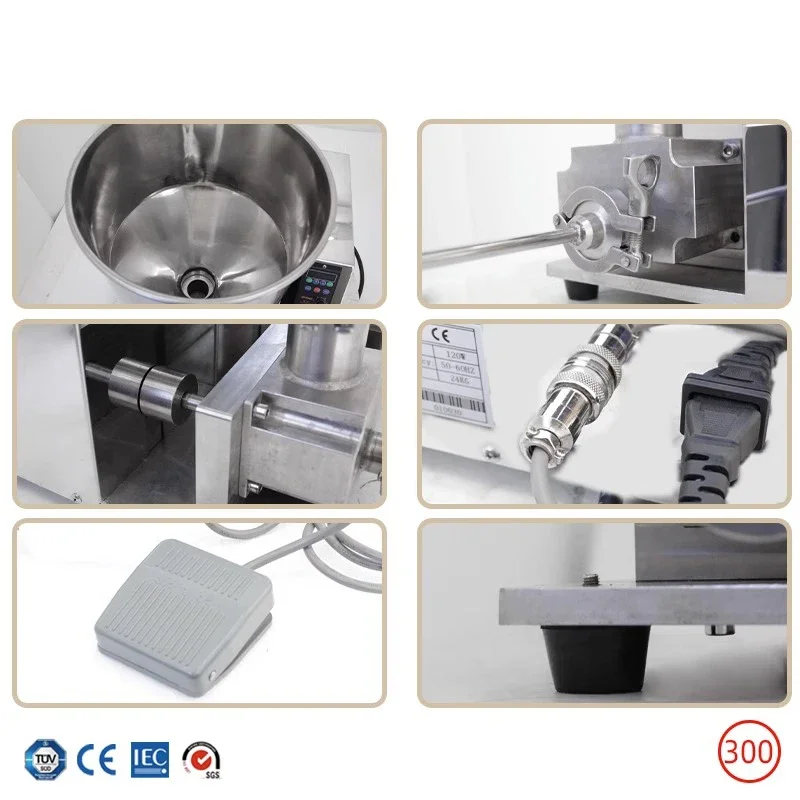 Máquina de llenado de crema de 12L, máquina de llenado cuantitativa de mermelada de Chocolate y pasteles, máquina de llenado de hojaldre NP-300