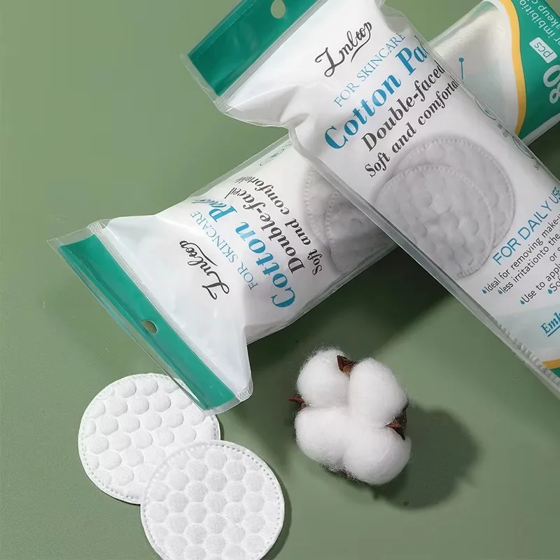 1/2/3 パックの丸い使い捨てクリーニングコットンメイク落としマニキュアリムーバーソフトフェイスクリーナーコットンパッドリムーバー
