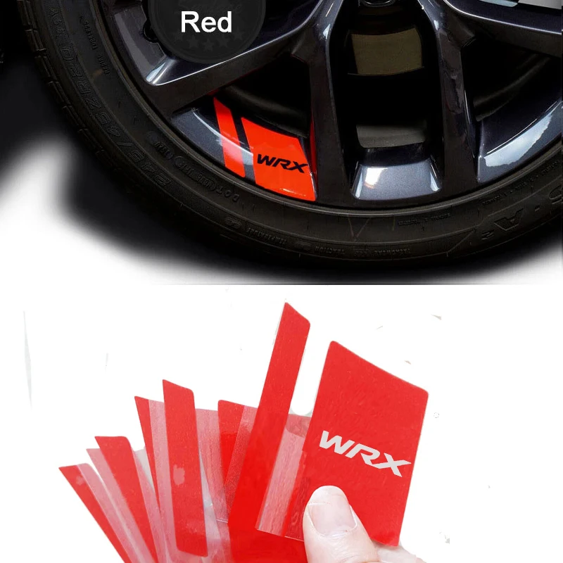 6Pcs Car Wheel Sticker For Subaru WRX Auto Accessories