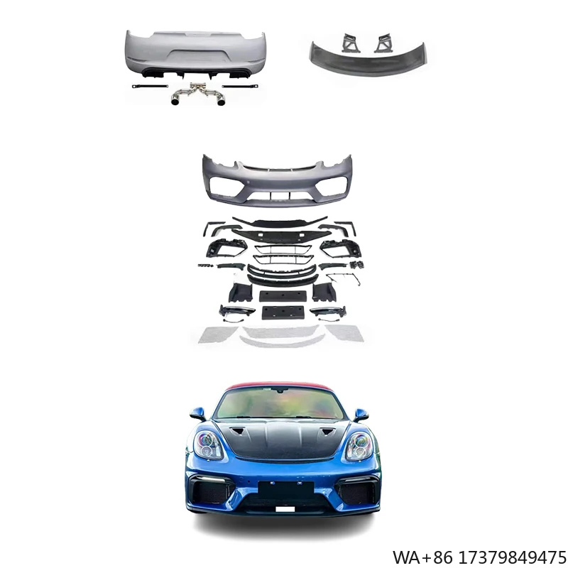 

Car Modification Body Kit Conversion Body Kits for Porsche 981 Boxster Cayman Convert to GT4 Style