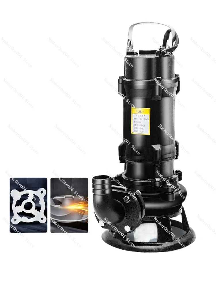 For Cutting-Style Sewage Pump Manure Pumping Mud SewagePump Septic Tank 380V DrainagePump Small Submersible Pump 220V