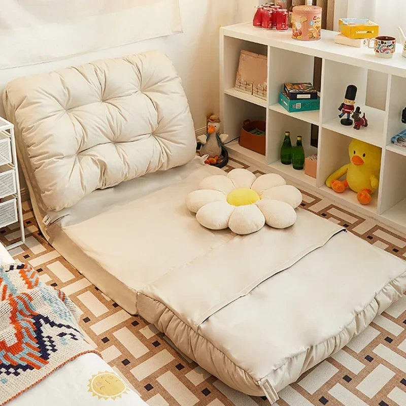 Lazy Sofa Reclining and Sleeping Tatami Seat Couch Foldable Dual-Purpose Sofa Bed Balcony Recliner Lazy Bone Chair