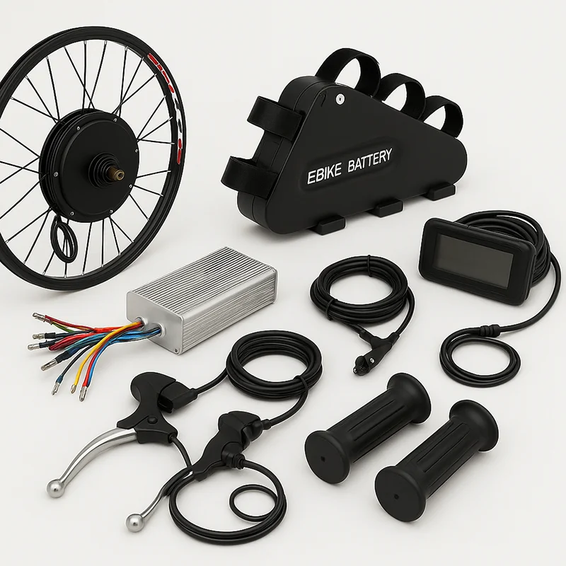 6 27,5 29 Zoll 1000 W 1500 W 2000 W 3000 W E-Bike-Umrüstsatz für Dreieck-Lithium-Ionen-Akku