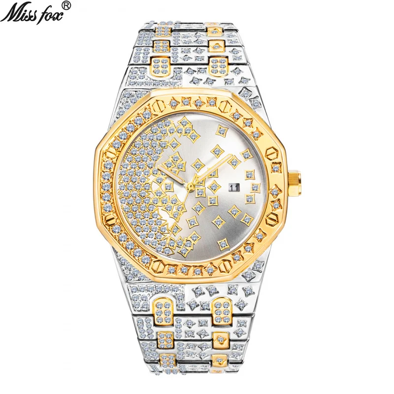 Official brand free shippingPopular European and American Famous Fashion Creative Starry with DiamondsMen's Watch