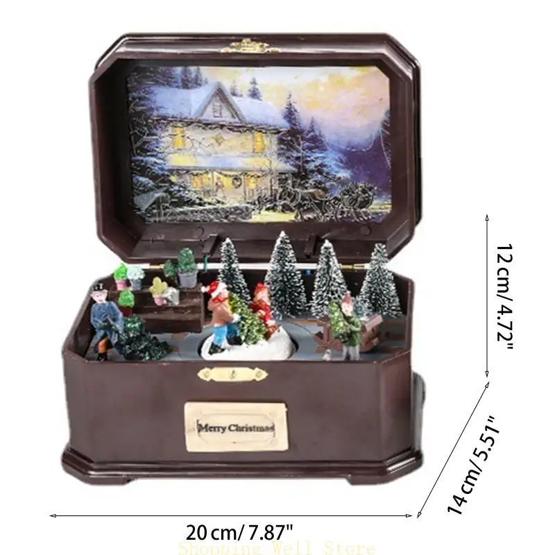 KX4B świąteczne LED Music Box Xmas Derde Sound Skarb