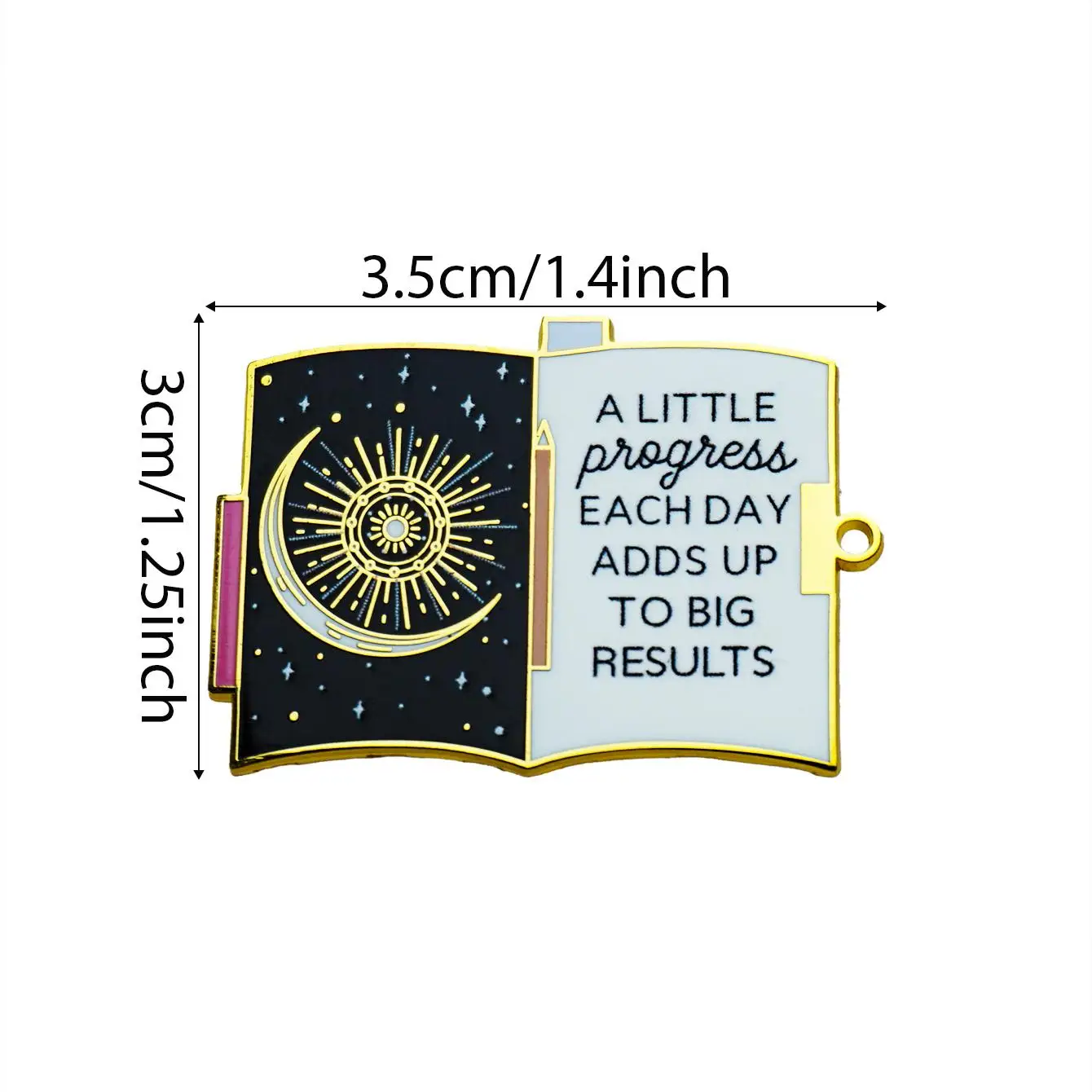 Artist Progress Sketchbook Enamel Pin, Galaxy, Affirmation, Moon Pins, Aesthetic Metal Badge Brooch for Jewelry Accessory Gifts