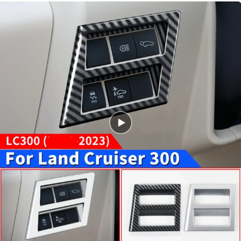 

LHD For Toyota Land Cruiser2023-2024 Main Driving Below Adjustment Panel Decoration Sticker LC300 Interior Accessories Tuning